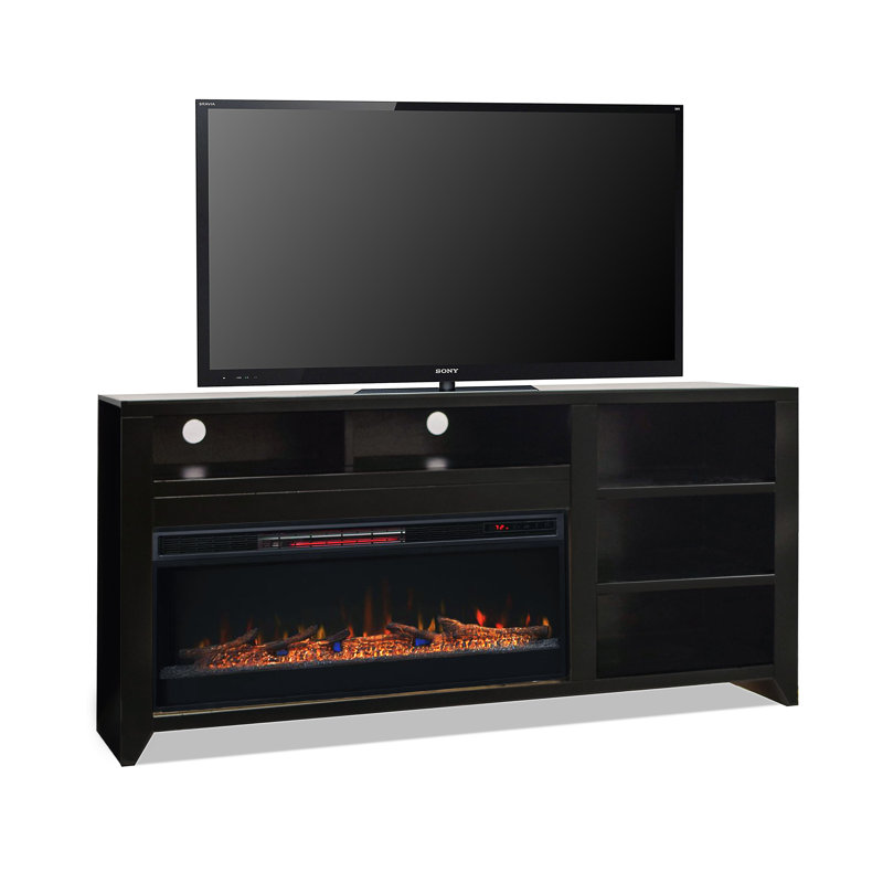 Darby Home Co Kolya TV Stand for TVs up to 78 inches with Electric Fireplace Included & Reviews